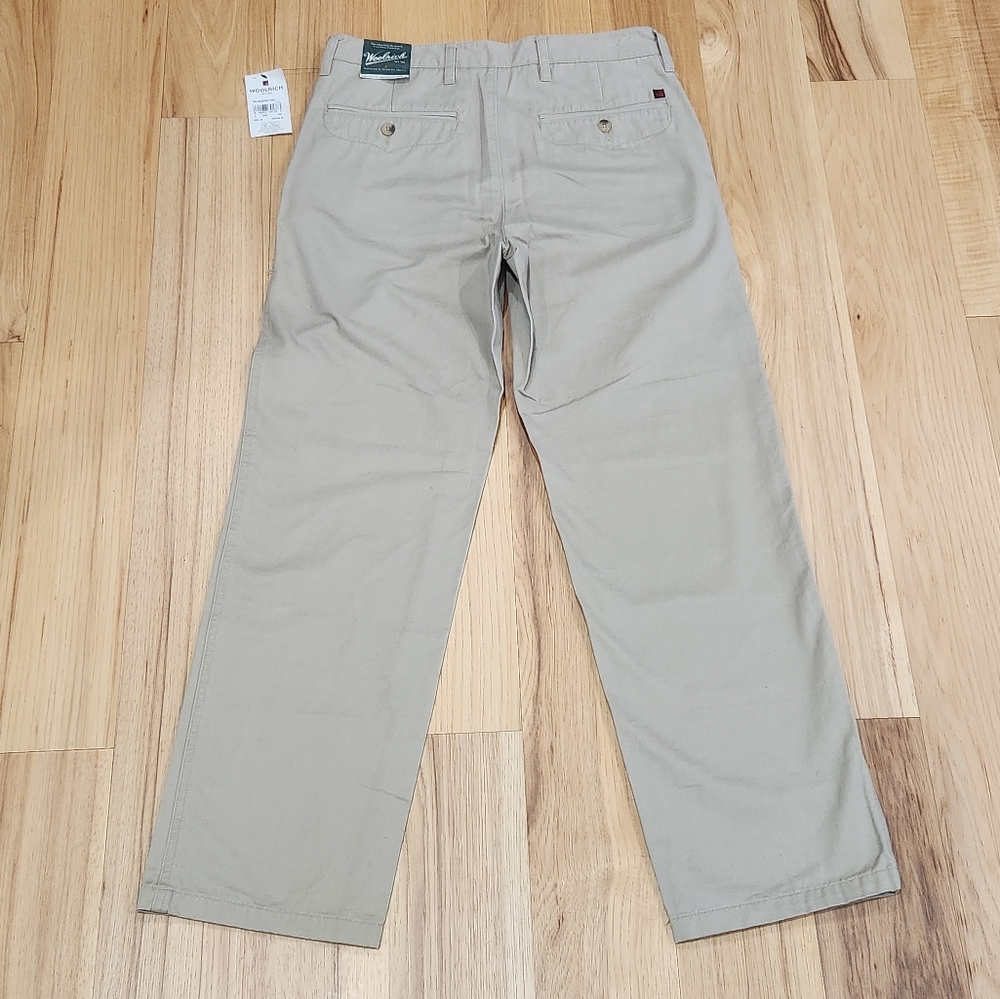 New Woolrich Mens Milestone Casual Pants Khaki 30 X 30 NWT Beige - Picture 12 of 15
